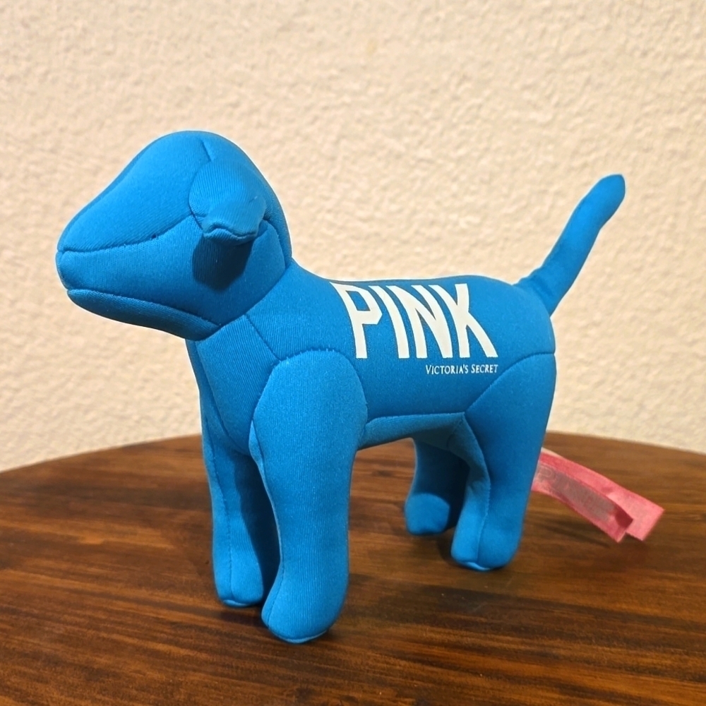 PINK Victoria's Secret Blue 1986 plush Dog excellent Condition/ Collection